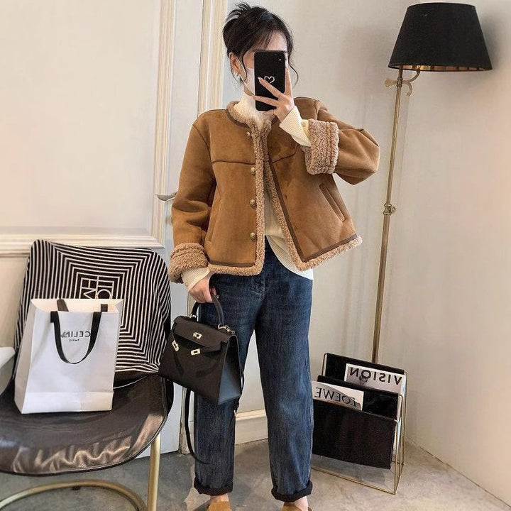 Damen Teddyjacke mit hochwertiger Innenfütterung Drune