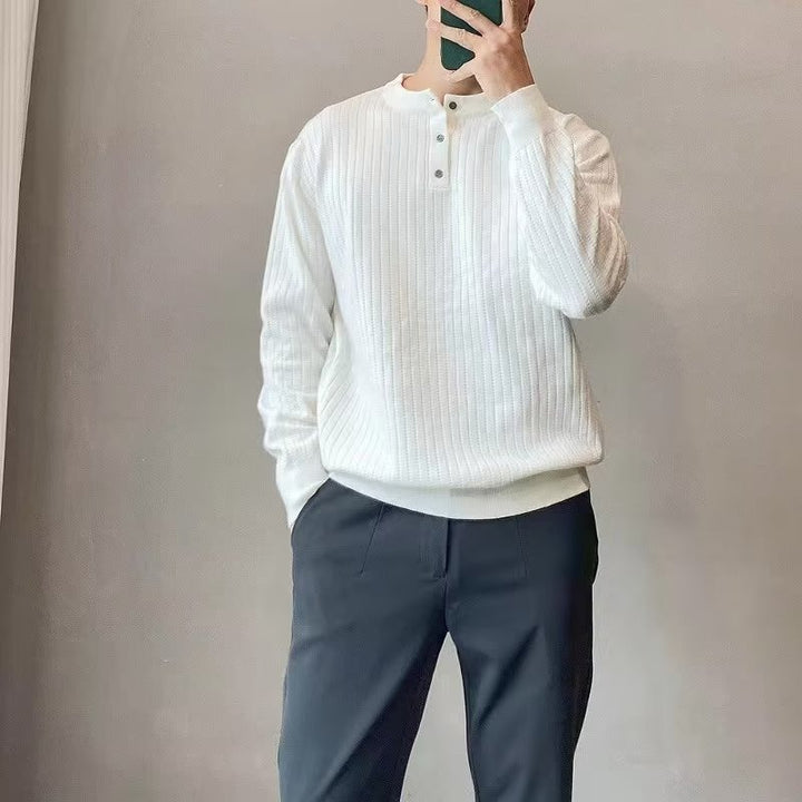 Herren Strickpullover mit strukturiertem Design Drune
