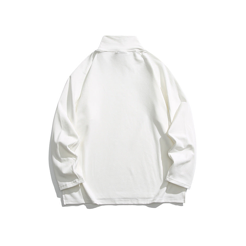 Unisex Oversize-Rollkragen-Sweatshirt aus weichem Baumwollmix mit Raglanärmeln Drune