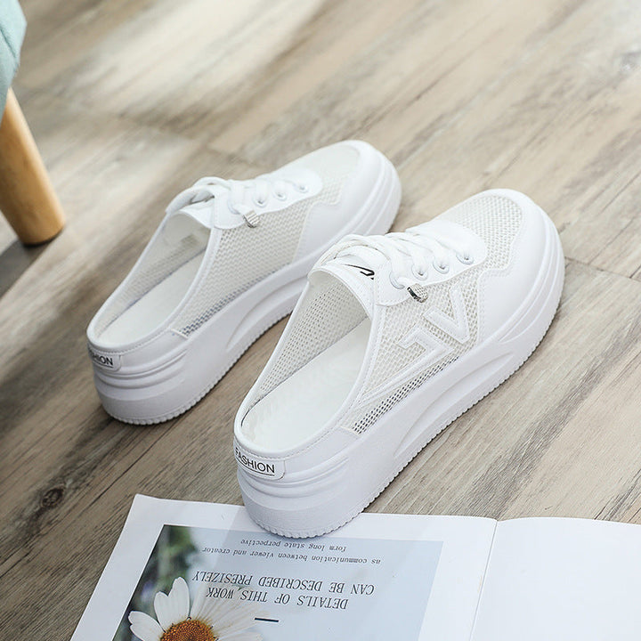 Damen atmungsaktive Slip-On Sneakers mit bequemer Dämpfung Drune