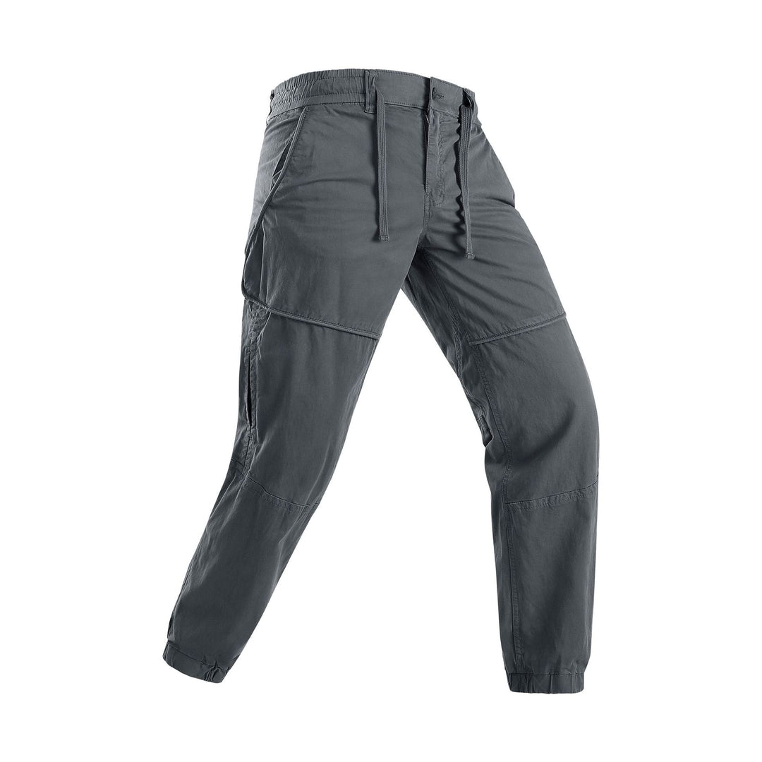 Herren Leichte Cargo-Jogginghose mit Tunnelzug, Kniepasse und elastischen Bündchen Drune