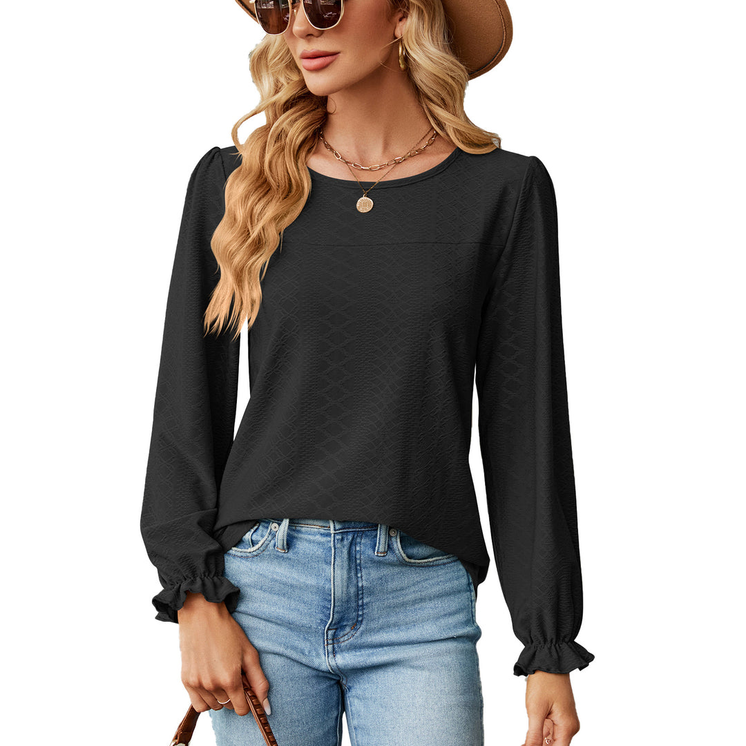 Damen Blusenshirt mit Raffungen und elegantem Strukturdesign Drune