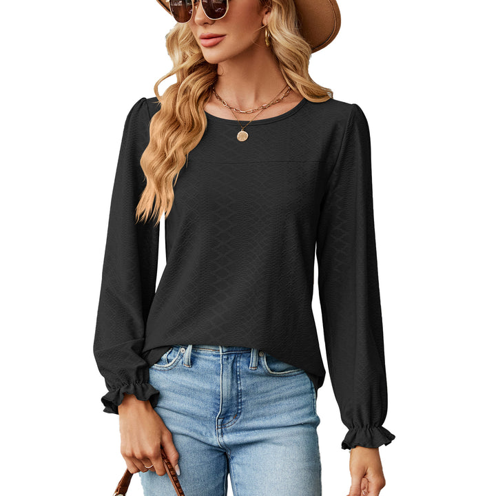 Damen Blusenshirt mit Raffungen und elegantem Strukturdesign Drune