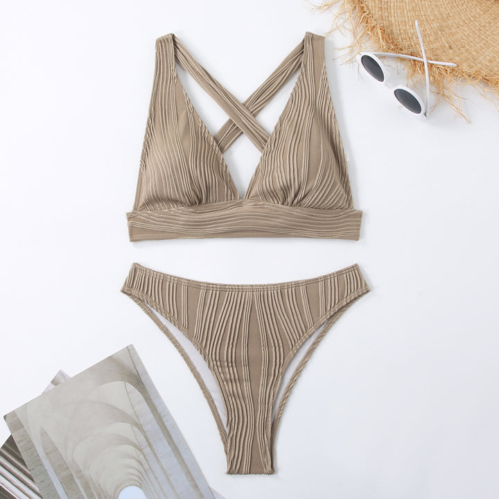 Damen Raffiniertes Triangel-Bikini-Set Drune