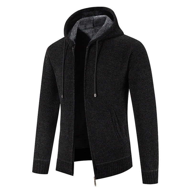 Herren Kapuzenjacke mit weichem Innenfutter und innovativem Design Drune
