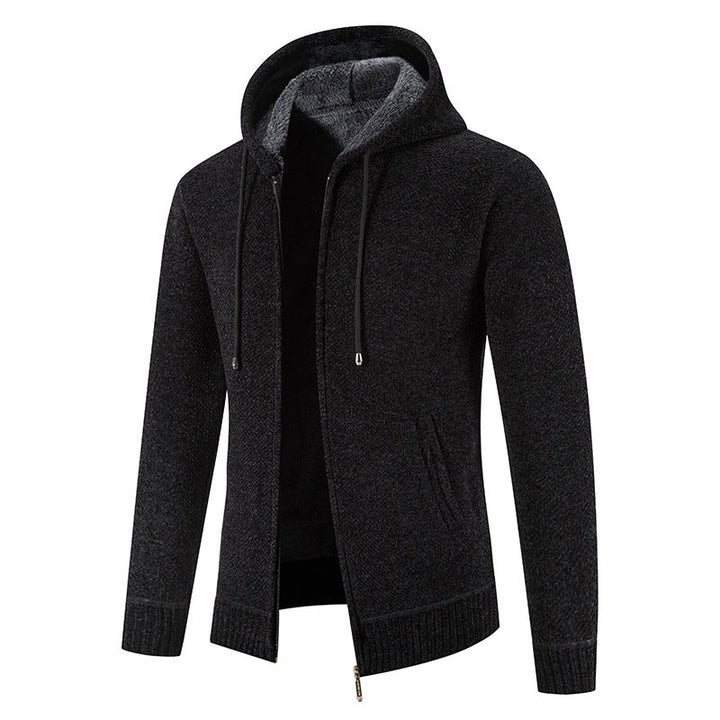Herren Kapuzenjacke mit weichem Innenfutter und innovativem Design Drune