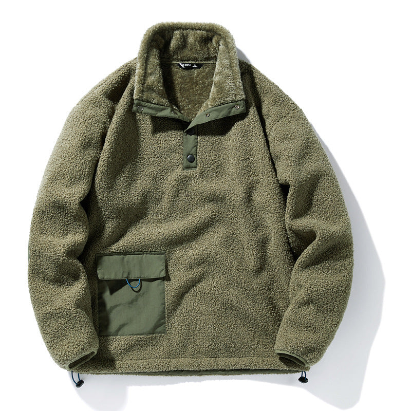 Herren Strapazierfähige Fleecejacke mit funktionalem Kragen Drune