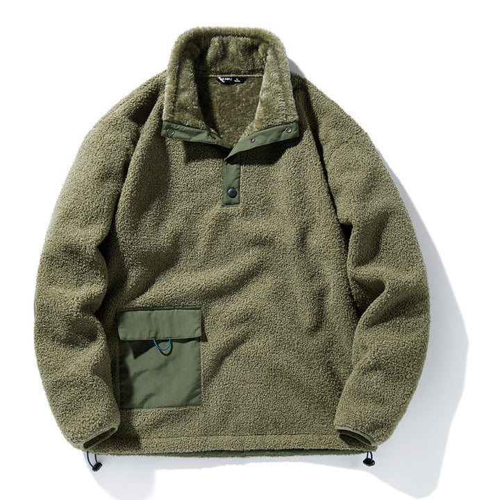 Herren Strapazierfähige Fleecejacke mit funktionalem Kragen Drune