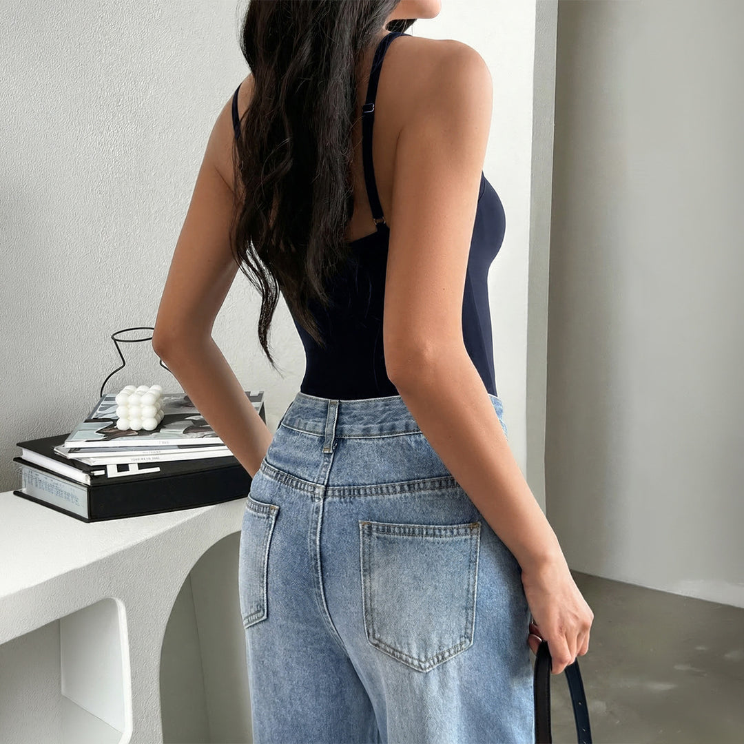 Damen trägerloses Top mit gerüschtem Detail Drune