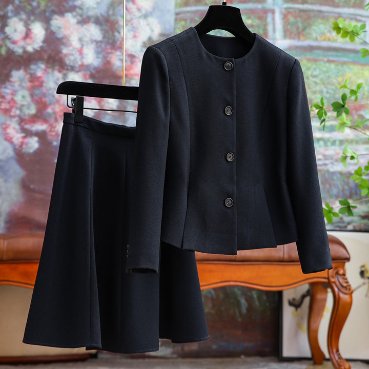 Damen Elegantes Blazer-Set mit Rock Drune