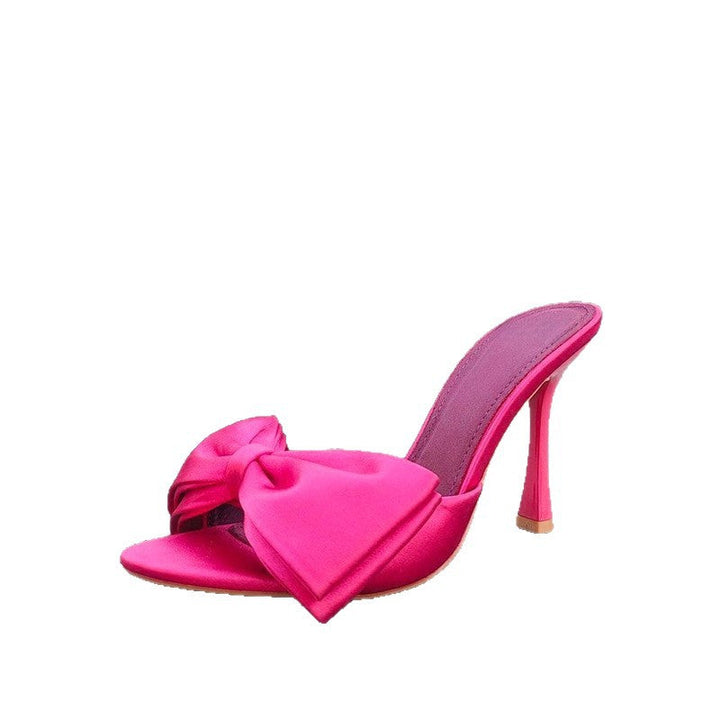 Damen High Heel Sandalen mit kunstvollem Schleifendesign Drune