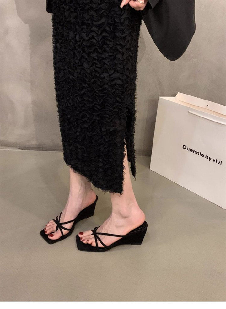 Damen Wedgesandalen mit elegantem Riemchen-Design und bequemer Innensohle Drune