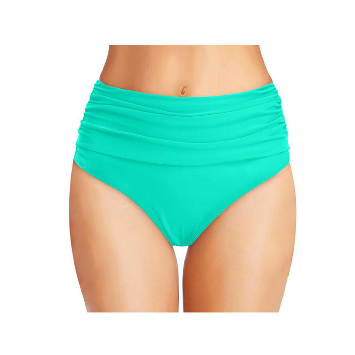 Damen Hochgeschnittene Bikinihose mit eleganter Raffung Drune