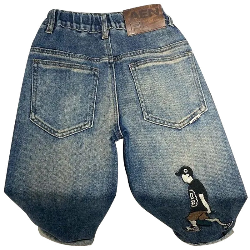Unisex kreative und stylische Baggy-Jeans Drune