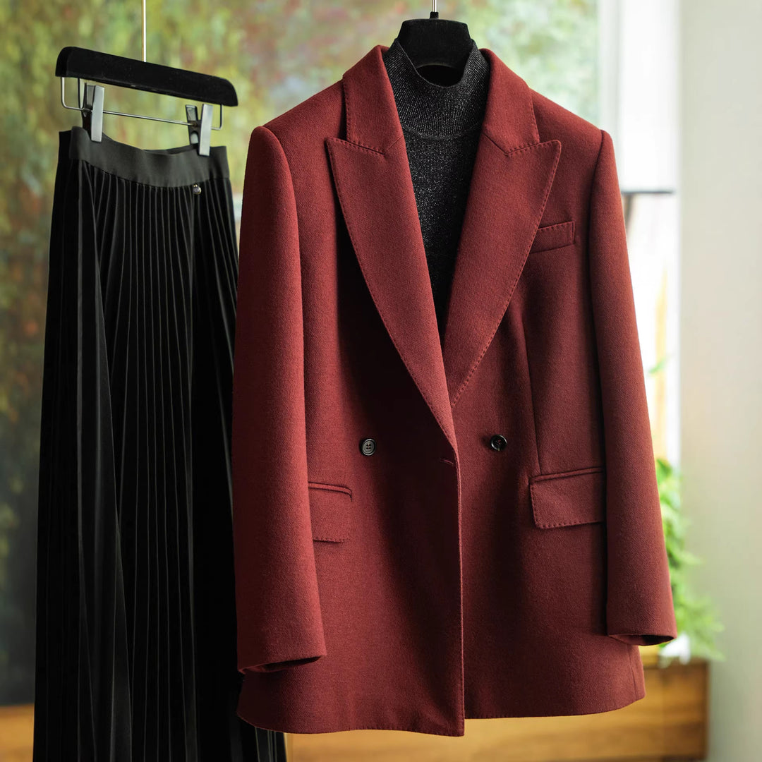 Damen Designer Doppeltbreasted Blazer Drune