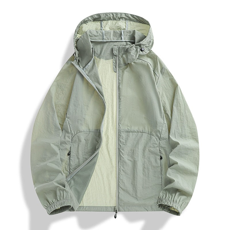 Herren Leichte Outdoorjacke mit verstellbarer Kapuze Drune
