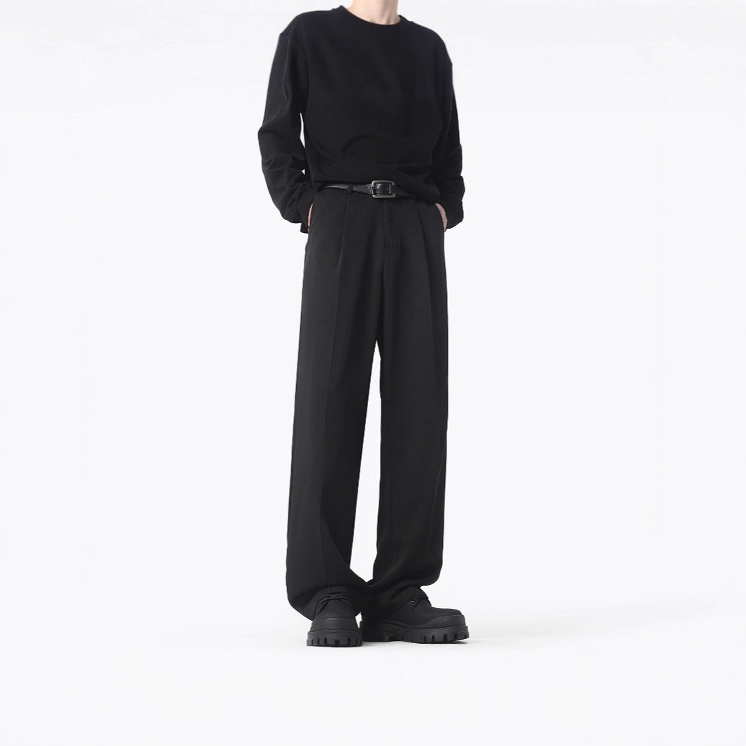 Damen Elegante und bequeme weit geschnittene Stoffhose Drune