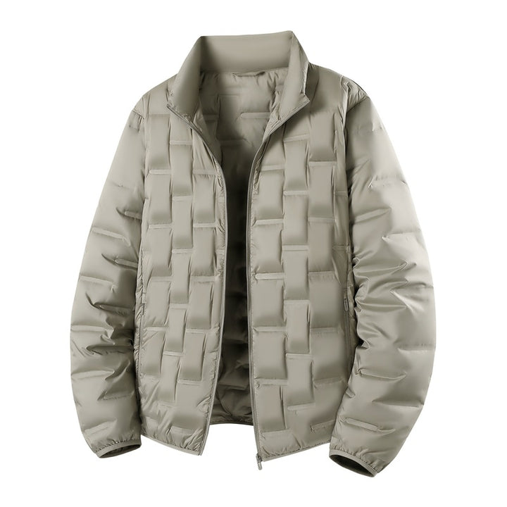 Herren Ultraleichte gesteppte Isolationsjacke mit Stehkragen und minimalistischem Design Drune