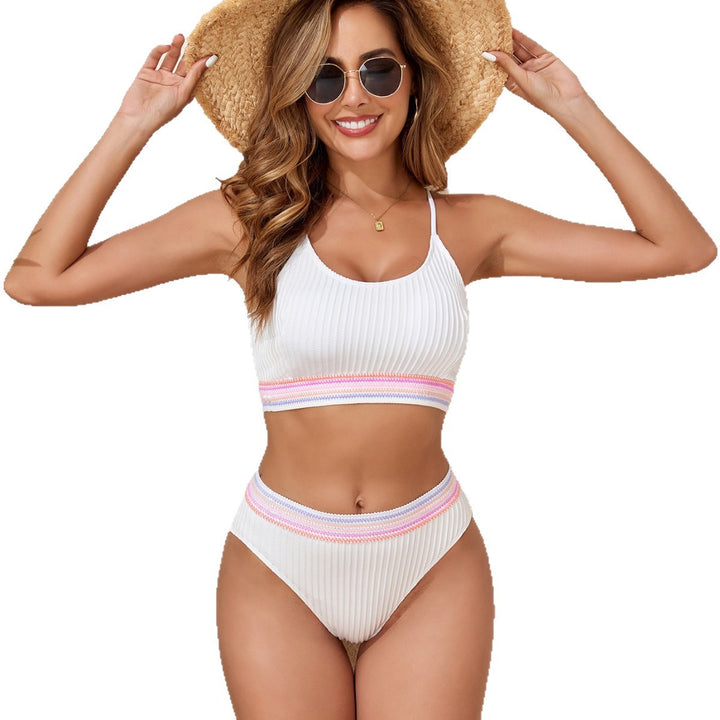 Damen Sportliches Ripp-Bikini-Set Drune