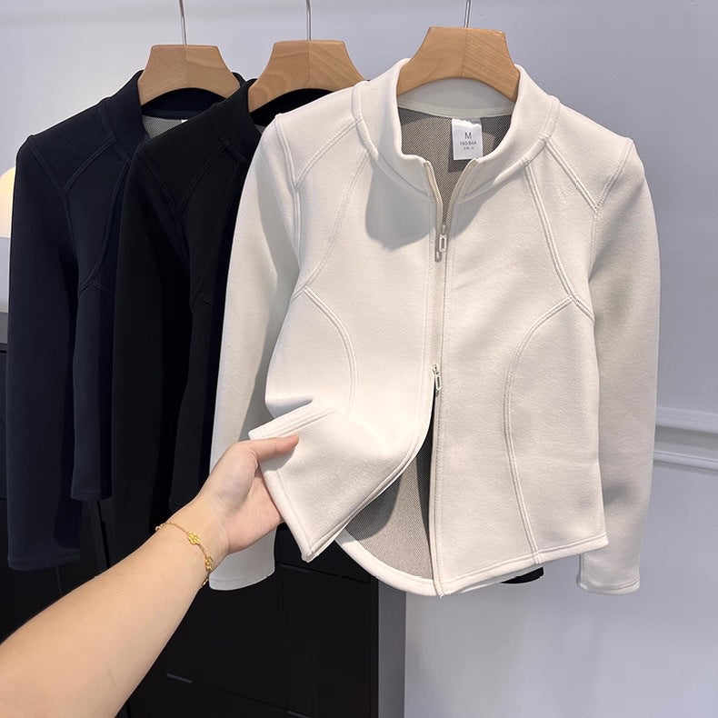 Damen Übergangsjacke mit hochschließendem Kragen und praktischen Innentaschen Drune