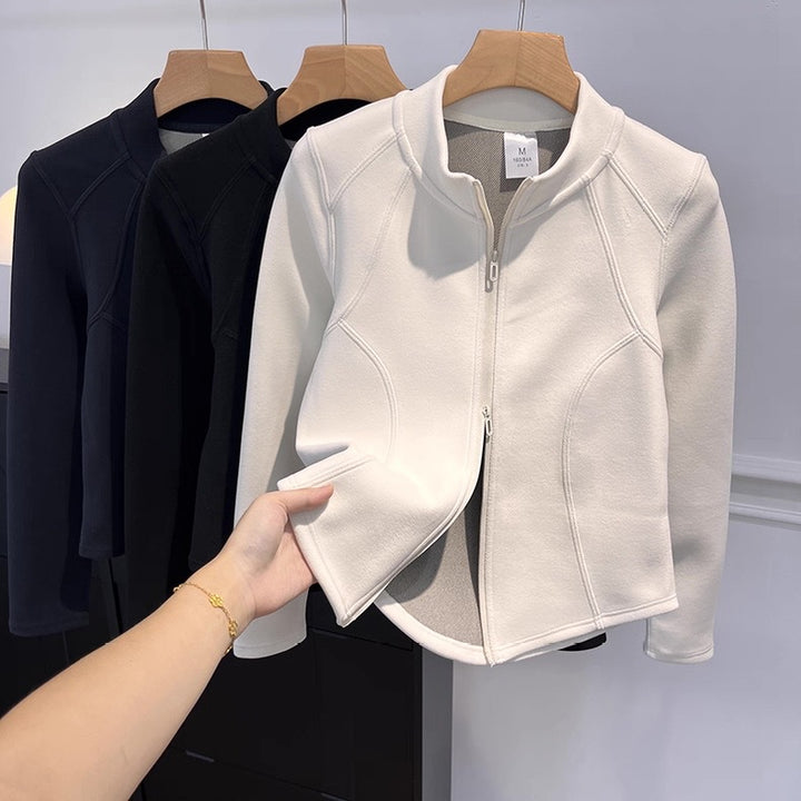 Damen Übergangsjacke mit hochschließendem Kragen und praktischen Innentaschen Drune