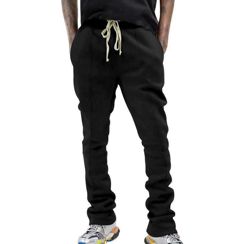 Herren Slim-Fit Jogginghose mit Tunnelzug, markanten Ziernähten & seitlichem Panel Drune