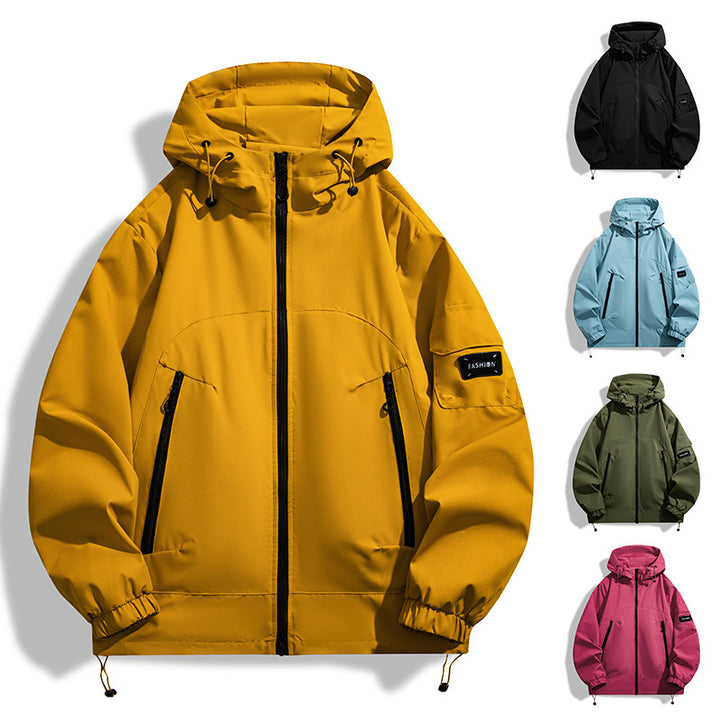 Herren Moderner Allwetter-Hoodie mit Wind- und Wasserabweisender Membran Drune