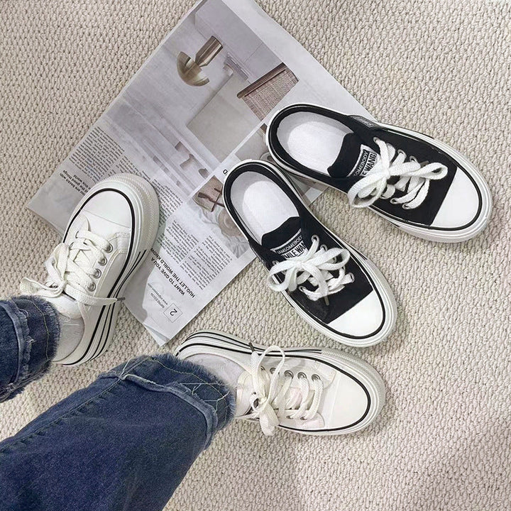 Damen Freizeitsneaker mit modischem Plateau-Design und atmungsaktivem Obermaterial Drune