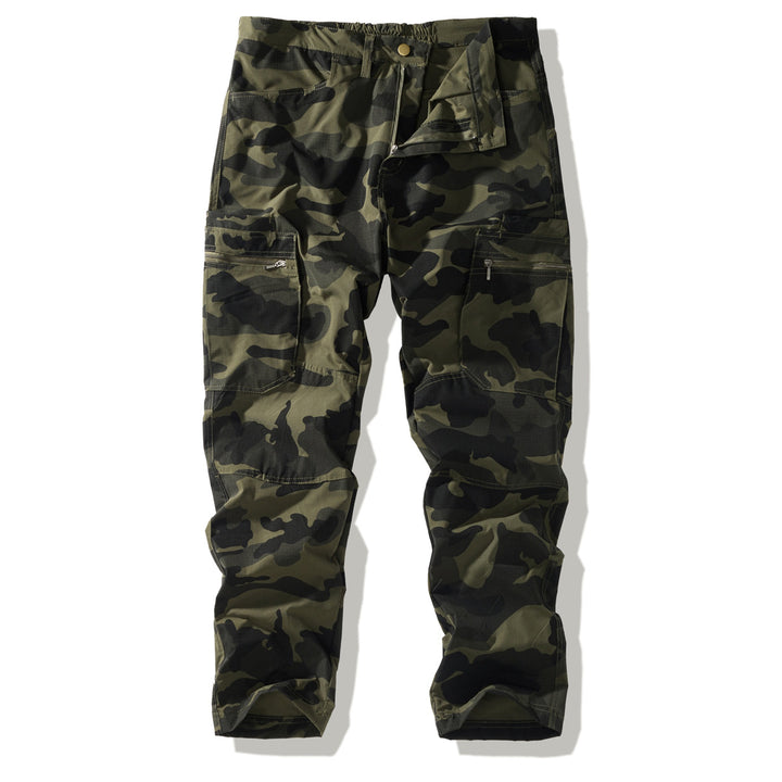 Herren Multifunktionale Cargohose im Camouflage-Design Drune