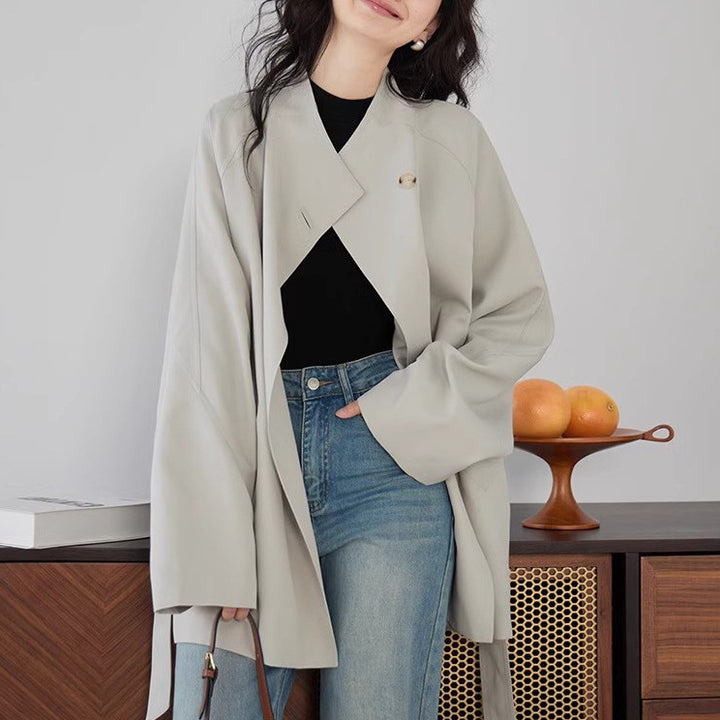 Damen Weit geschnittene Jacke mit modernen Details Drune
