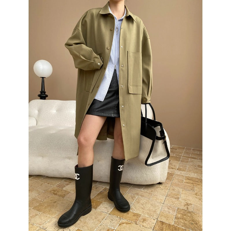 Damen elegante und lässige Oversized-Jacke mit modischem Schnitt Drune