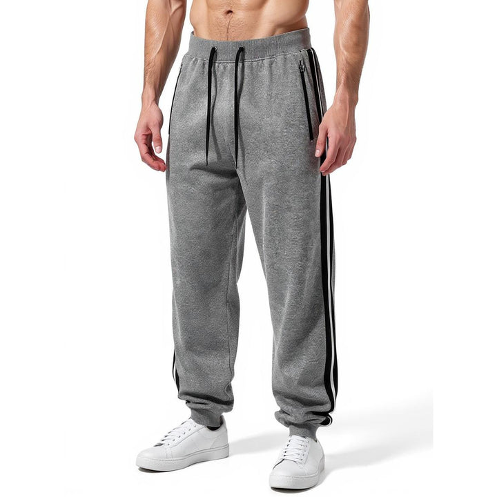 Herren Sportliche Jogginghose mit elastischem Bund und seitlichen Reißverschlusstaschen Drune