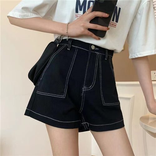 Damen High-Waist Shorts mit lässigem Schnitt und praktischen Taschen