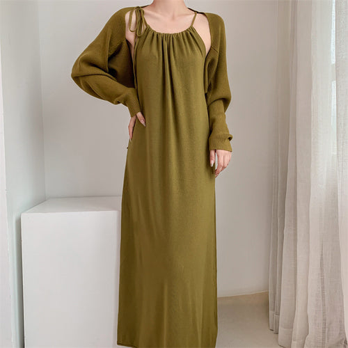 Damen Maxikleid mit verstellbaren Trägern und elegantem Schnitt Drune