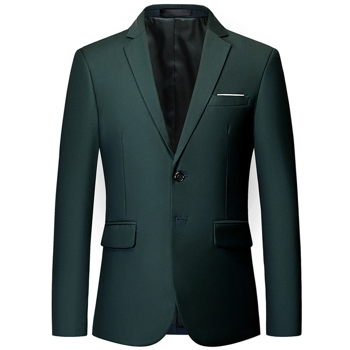 Herren nan tailliertes Sakko mit schmaler Silhouette, Stretchanteil und Pattentaschen Drune