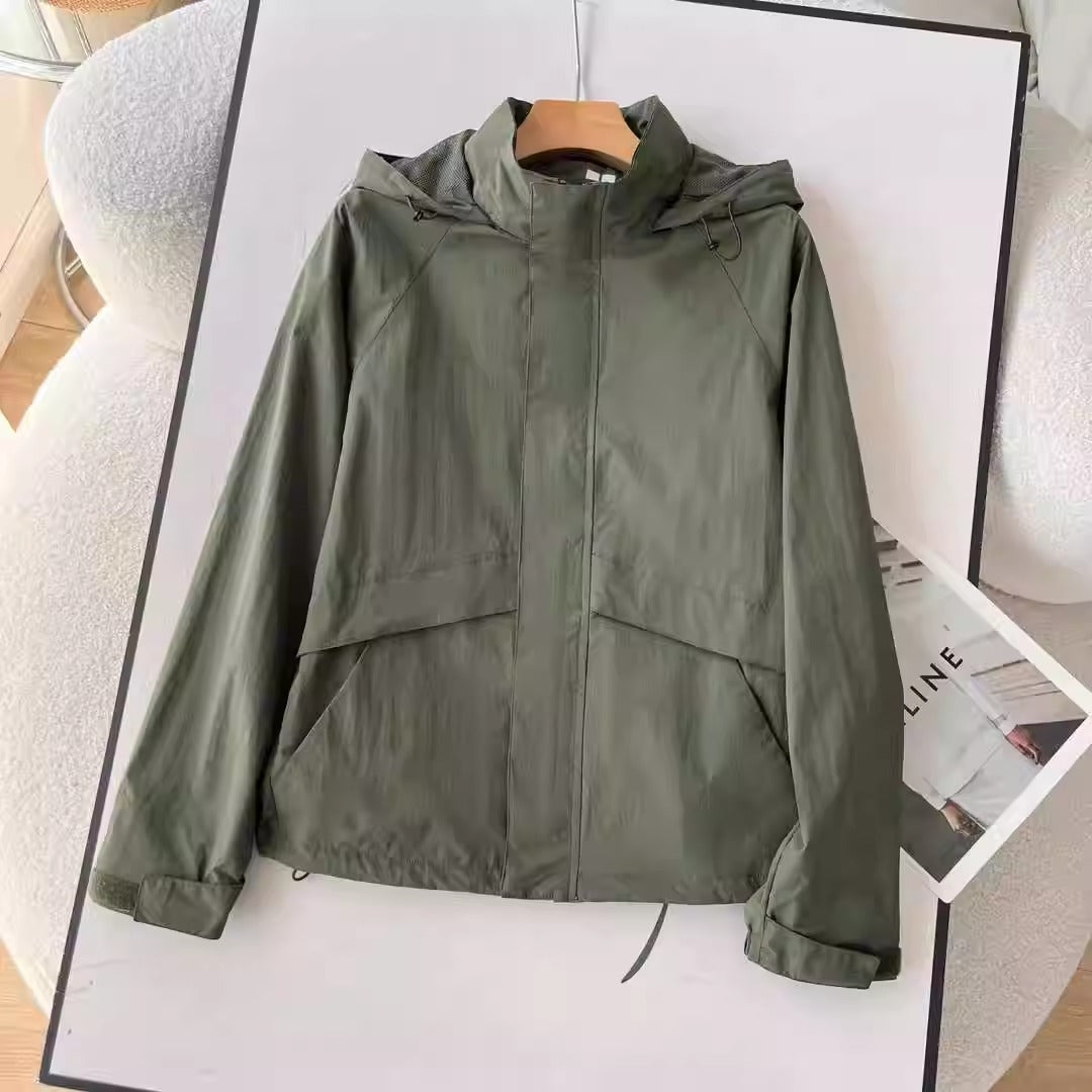 Herren Leichte Übergangsjacke mit Kapuze Drune