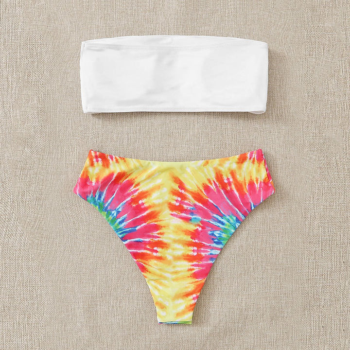 Damen Bandeau-Bikini im trendigen Batikmuster Drune