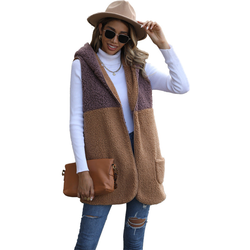 Damen Wende-Weste aus kuscheligem Fleece mit großen Taschen Drune