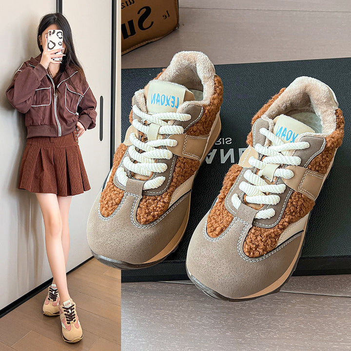 Damen Sneakers mit kuscheligem Futter und sportlichem Design Drune