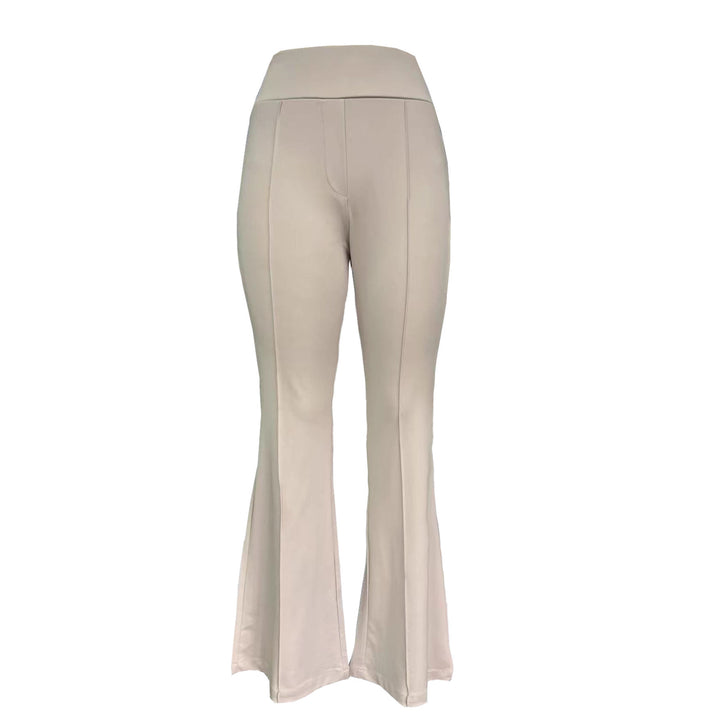 Damen Elegante Flared-Hosen mit hohem Bund und figurschmeichelndem Schnitt Drune