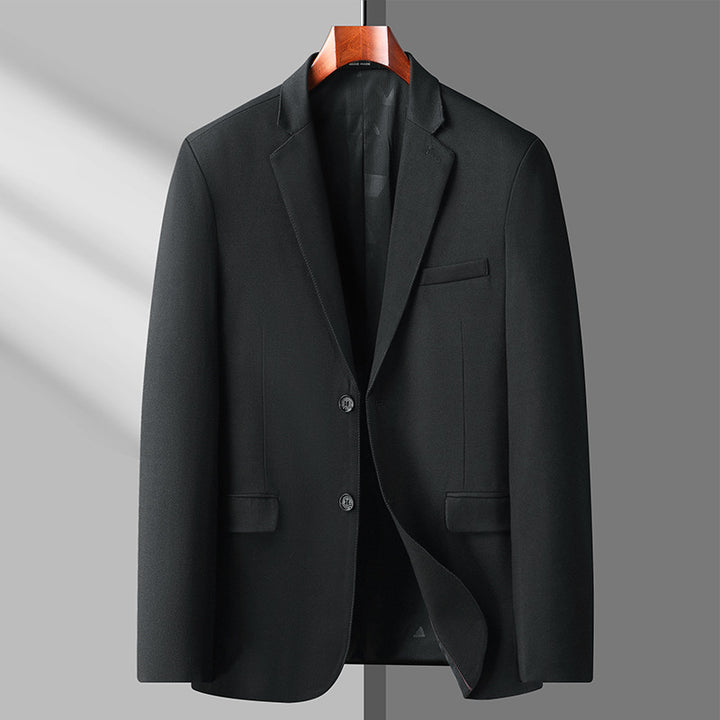 Herren Schlankes knitterarmes Business-Sakko mit Notch-Revers Drune