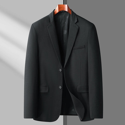 Herren Schlankes knitterarmes Business-Sakko mit Notch-Revers Drune