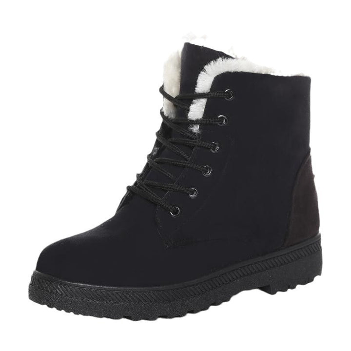 Damen Gefütterte Schnür-Ankleboots mit Teddyfutter und robuster Lug-Sohle Drune