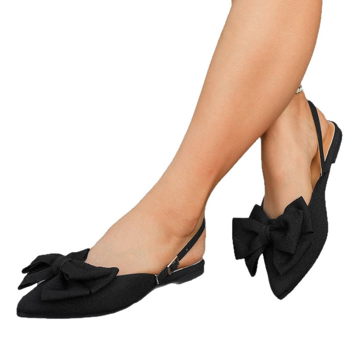 Damen Slingback Ballerinas mit dekorativem Schleifen-Detail und komfortabel gepolsterter Sohle Drune