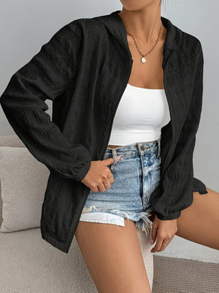 Damen lässige Kapuzenjacke Drune