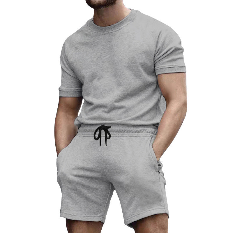 Herren Sportkombination mit kurzärmligem Oberteil und bequemen Shorts Drune
