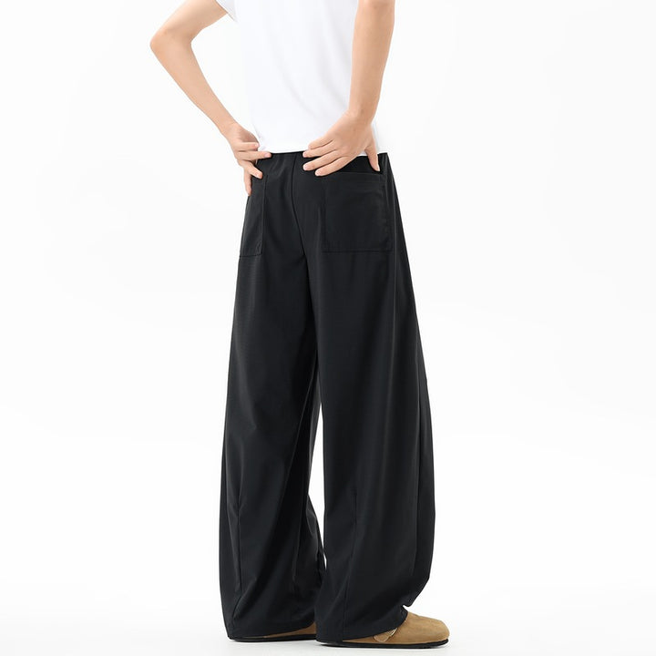 Damen Extraweite Palazzo‑Hose im Oversize‑Baggy‑Schnitt mit Elastbund & Tunnelzug Drune
