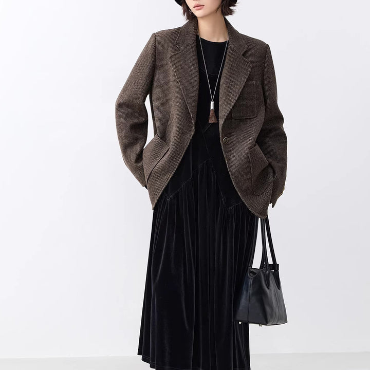 Damen Elegante oversized Jacke mit strukturiertem Design Drune