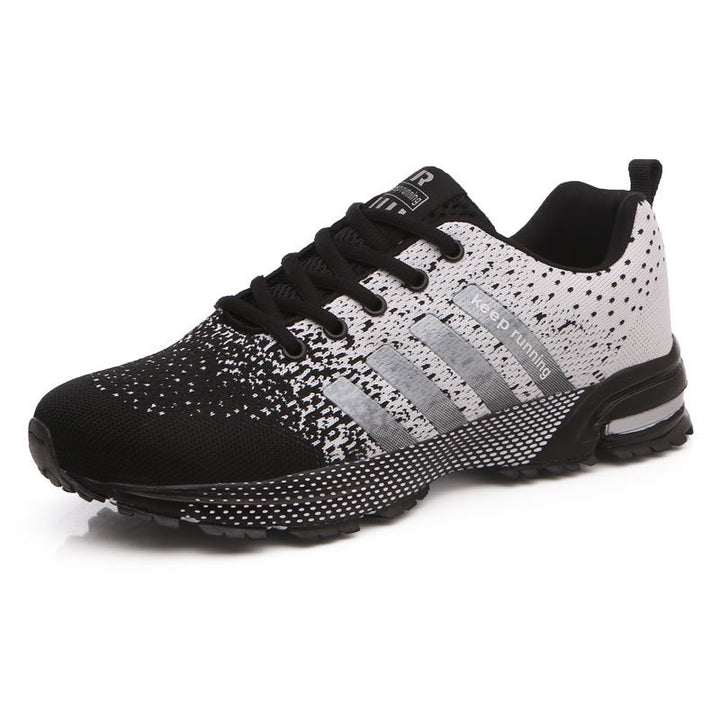 Herren leichte Strick-Running-Sneaker mit integrierter Fersen-Luftkammer und griffiger Trailsohle Drune