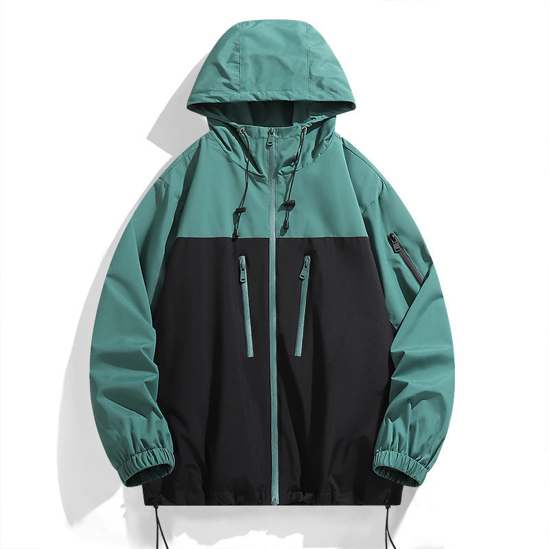 Damen Multifunktionale Windjacke mit verstellbarer Kapuze und sportlichem Design Drune